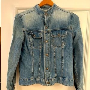 Mandarin Collar Jean Jacket (denim)